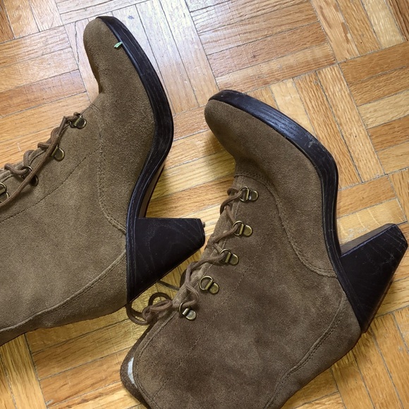 Lace up suede booties Aerosoles - Picture 2 of 3